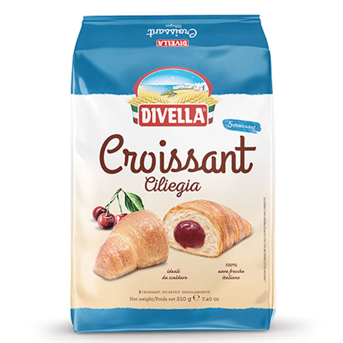 DIVELLA 5 CROISSANT ALLA CILIEGIA  GR.210