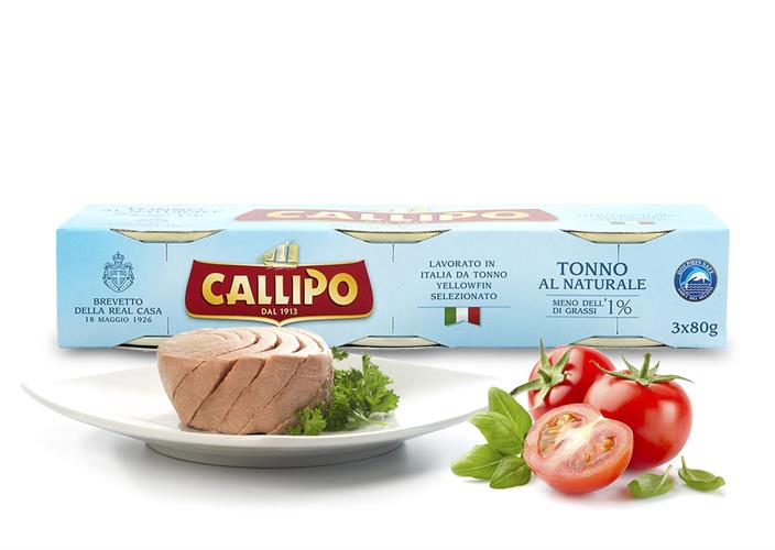 TONNO AL NATURALE CALLIPO VV GR 80 X 3