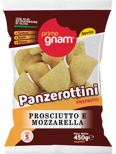 PRIMO GNAM PANZEROTTINIPROSC.E MOZZARELLA GR.450