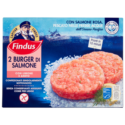 FINDUS 2 BURGER DI SALMONE GR.170