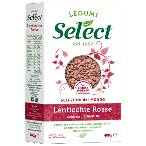 LENTICCHIE ROSSE SELECT GR.400