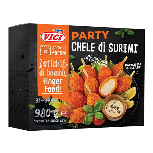 CHELE DI SURIMI AL GUSTO GRANCHIO 980 GR. C/STICK DI BAMBU'